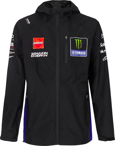 Vr46 Jacket Replica Monster Energy Yamaha Team S,Black,Man